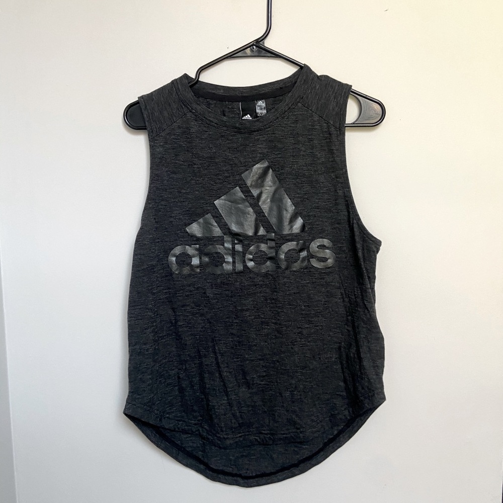 Adidas Dark Grey Muscle Tank